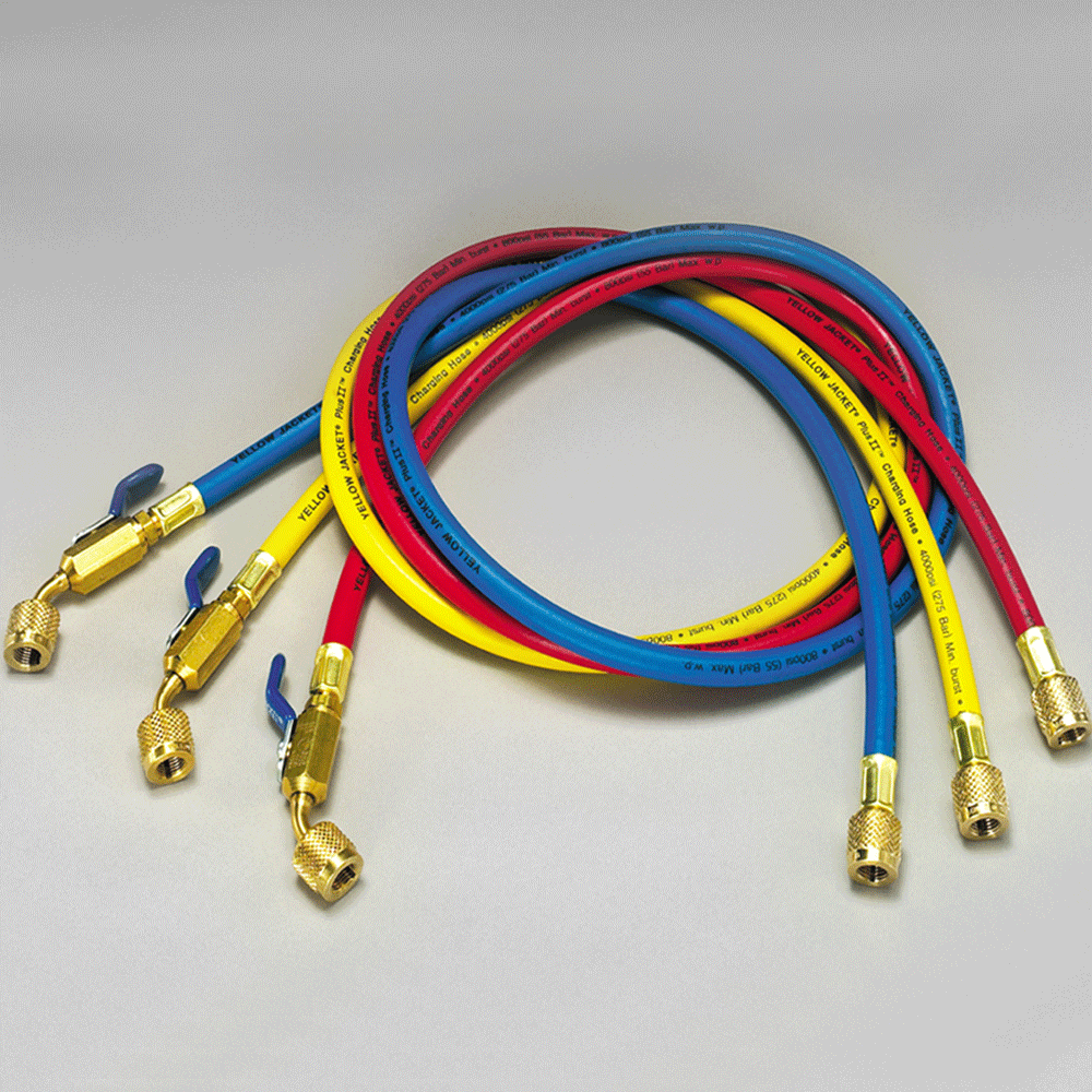 Yellow Jacket 29985 60in Plus II Hose with Compact Ball Valve