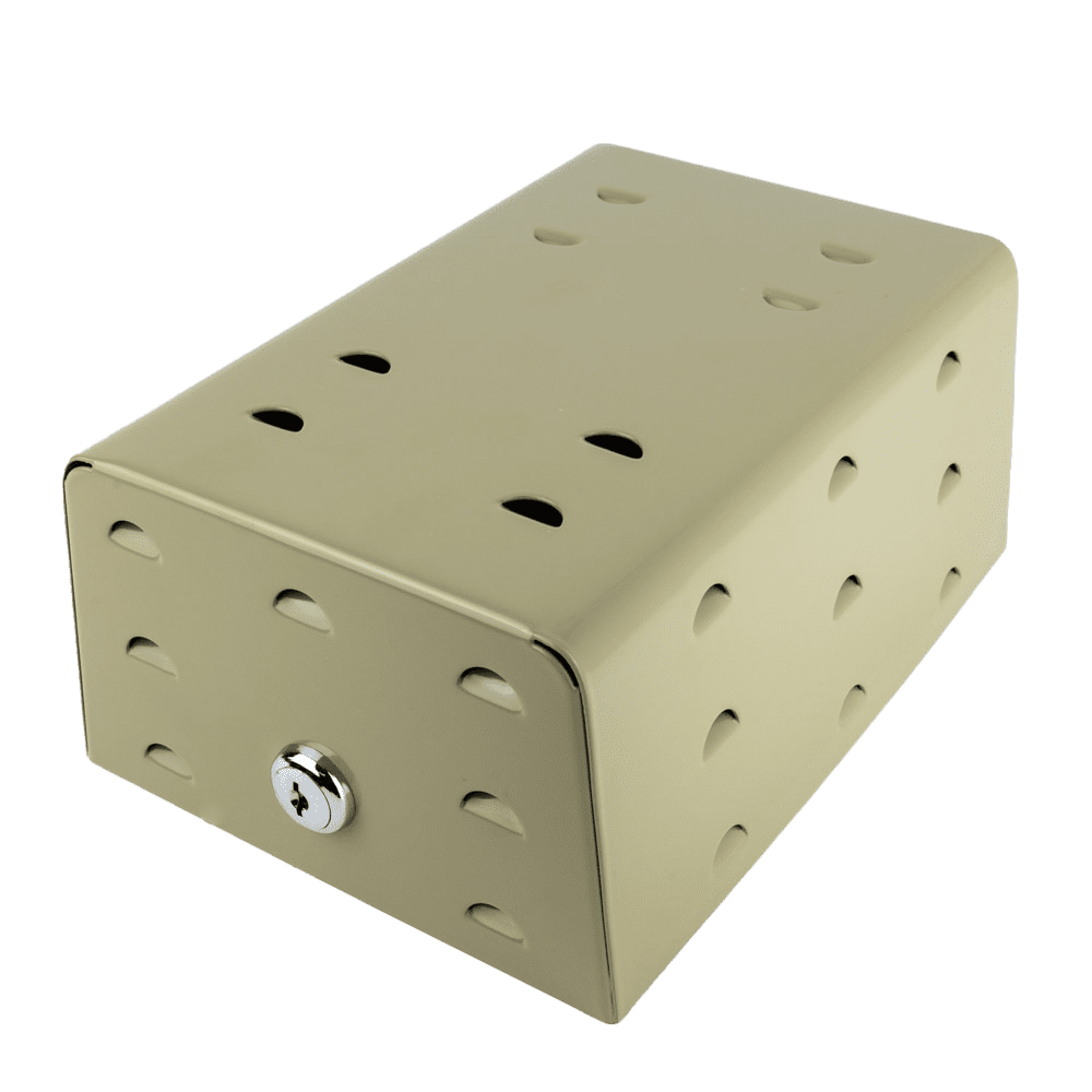 DiversiTech 585-TG3 Beige Steel Thermostat Guard, 6in x 4in x 3in