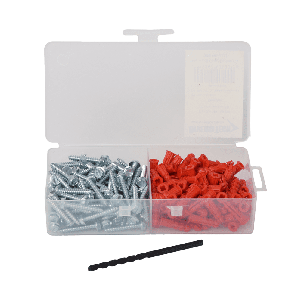 Diversitech 540-AK100 #10 x 1-1/4in Anchor & Screw Kit With Masonry Bit