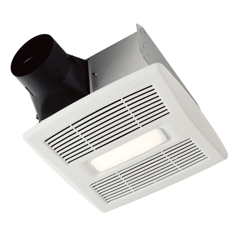 Broan AE110L Flex Series 110 CFM Ceiling Roomside Installation Bathroom Exhaust Fan With Light, Energy Star