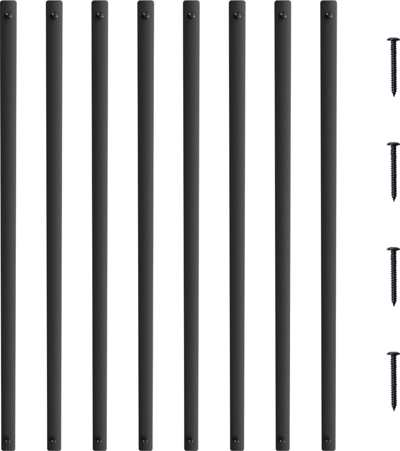 Vevor Deck Balusters 38" x 1" Metal Spindles for Railing 72 Pack Aluminum Alloy New