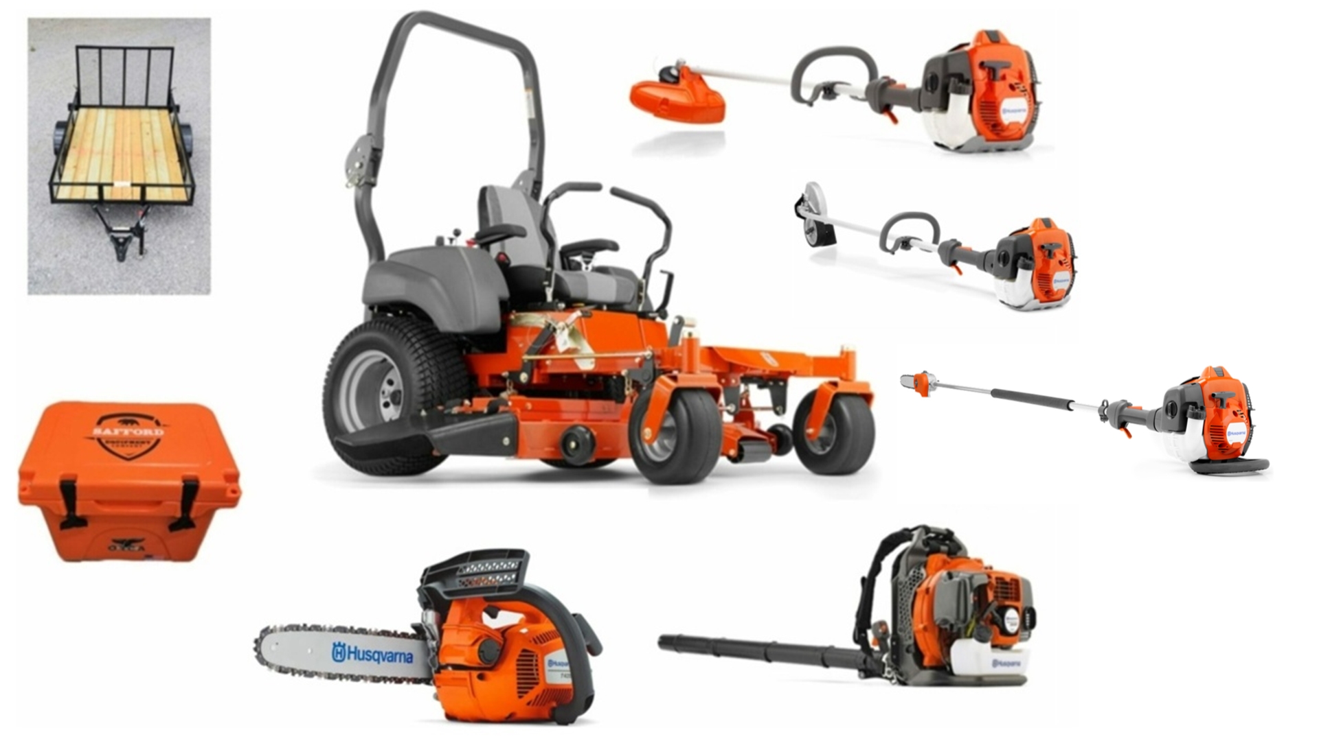 HH505 Husqvarna Mower Bundle – Z454 Zero Turn Mower 350BT Backpack Blower