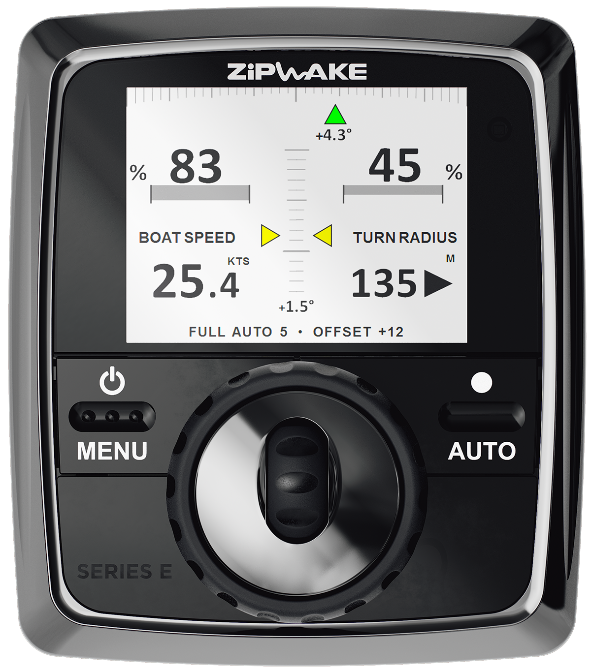 Zipwake Control Panel E with Standard 15M Cable | Model CP-E | 2.8" Dislplay