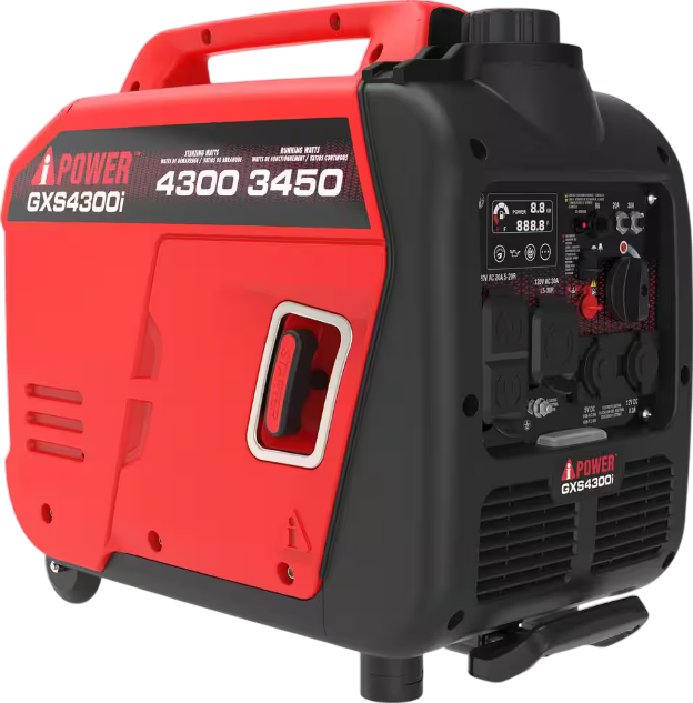 A-iPower GXS4300i 3450W/4300W Generator Gas Low THD Inverter CO Alert New