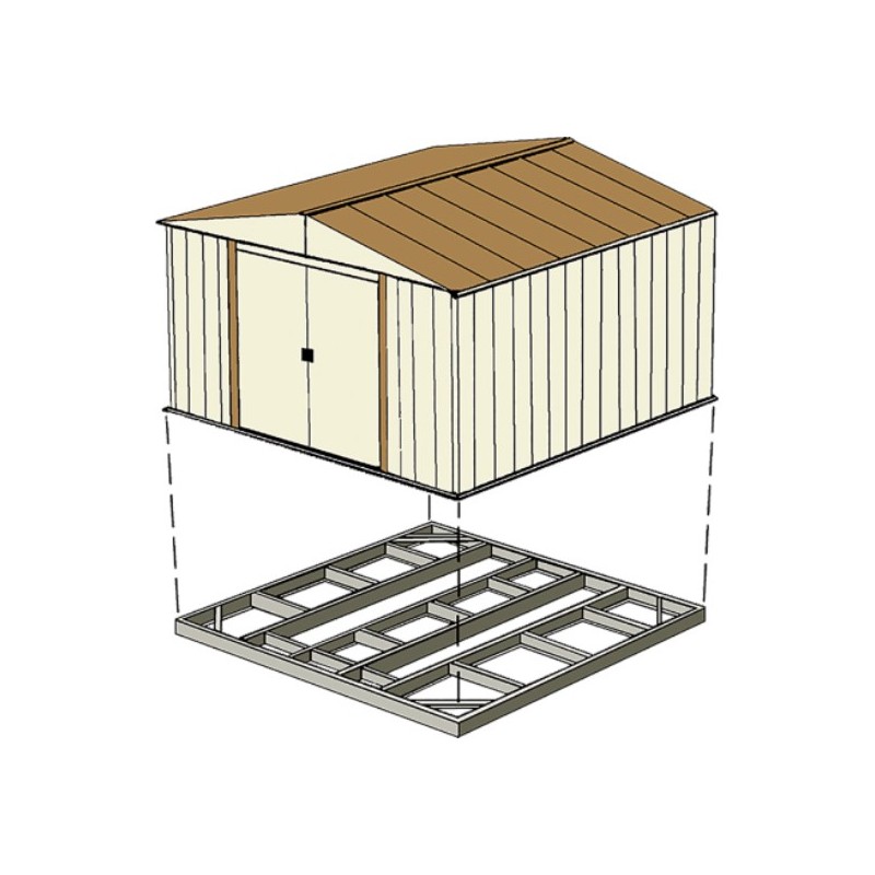 Arrow Foundation Base Kit for Sheds Sizes 10×12, 10×13 or 10×14 (FDN1014)