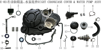 Lifan KPM Water Pump Cover
