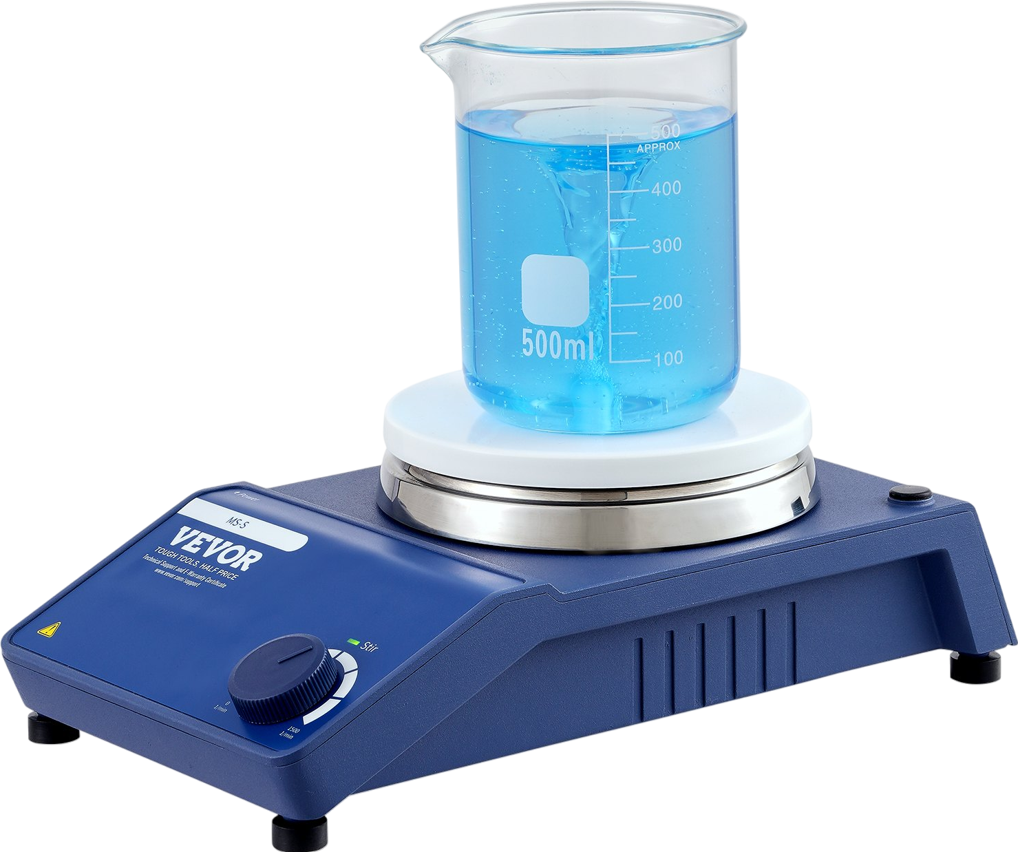 Vevor Magnetic Stirrer Kit 0-1500 RPM Stir Plate with Adjustable Speed 20L New