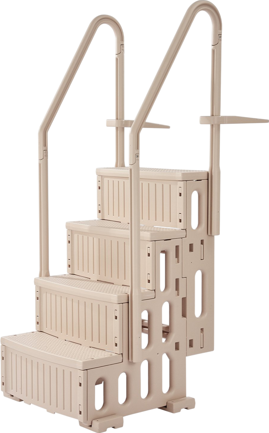 Vevor 4-Step Pool Ladder 48"-54" with Double Handrails 400 Lbs Capacity New